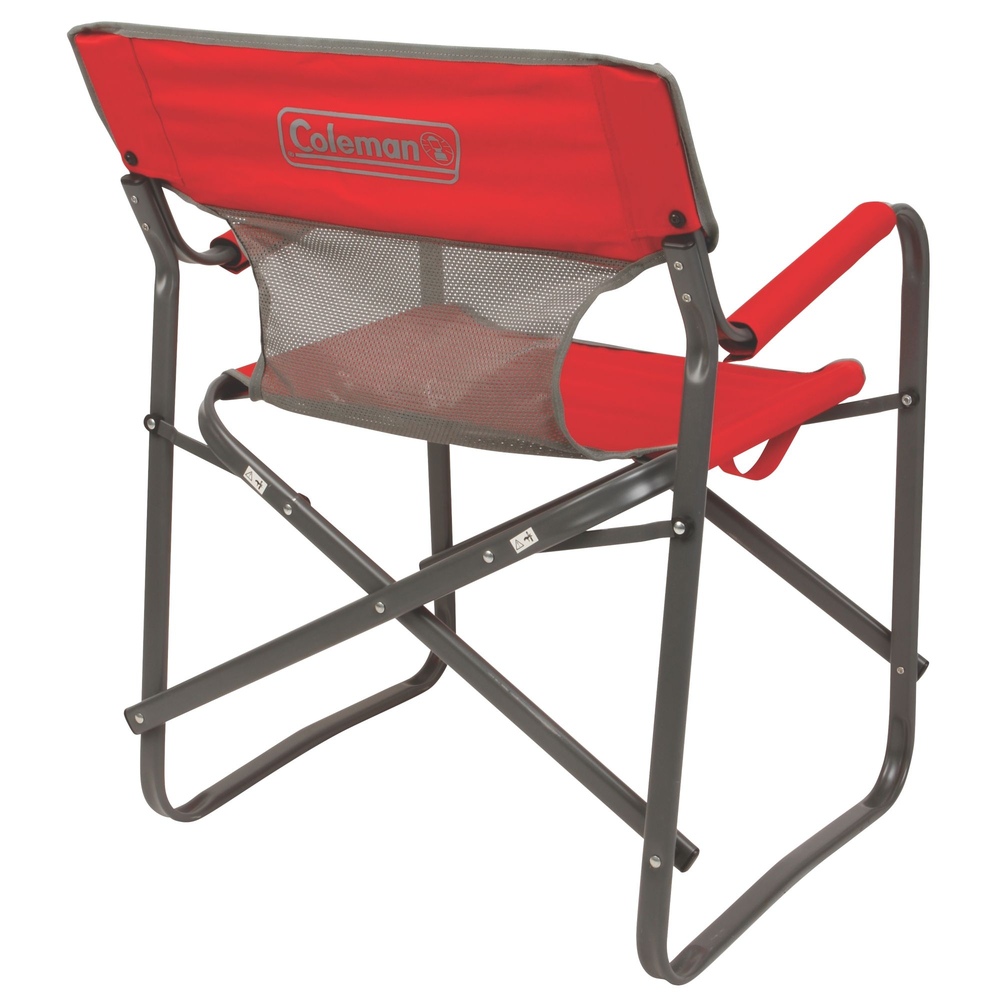 Coleman - Outpost™ Breeze Steel Deck Chair - Red