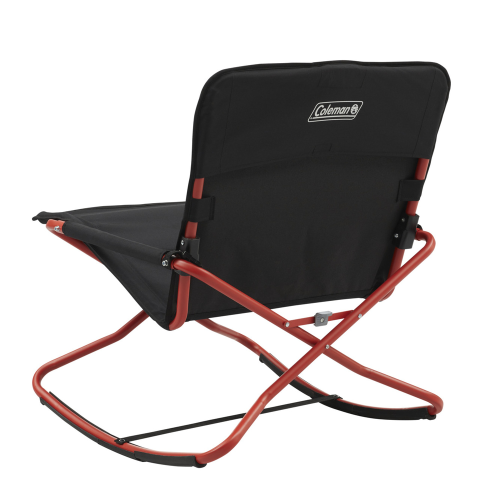 Coleman - Cross Rocker Chair - Black/Red