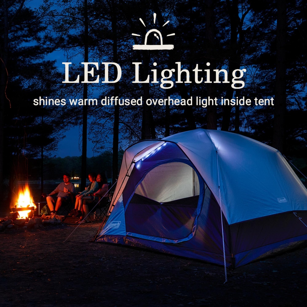 Coleman - 4-Person Skydome Lighted Tent
