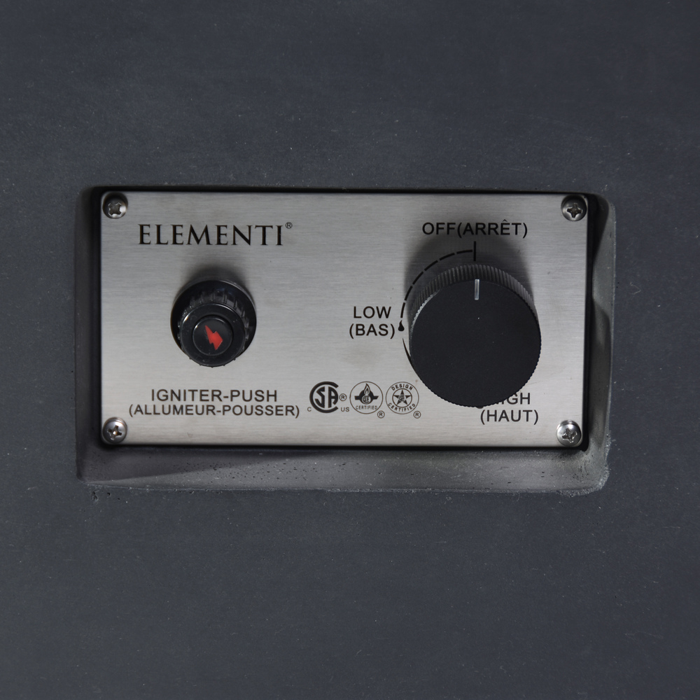 Elementi - Granville Fire Table - Dark Gray - LP