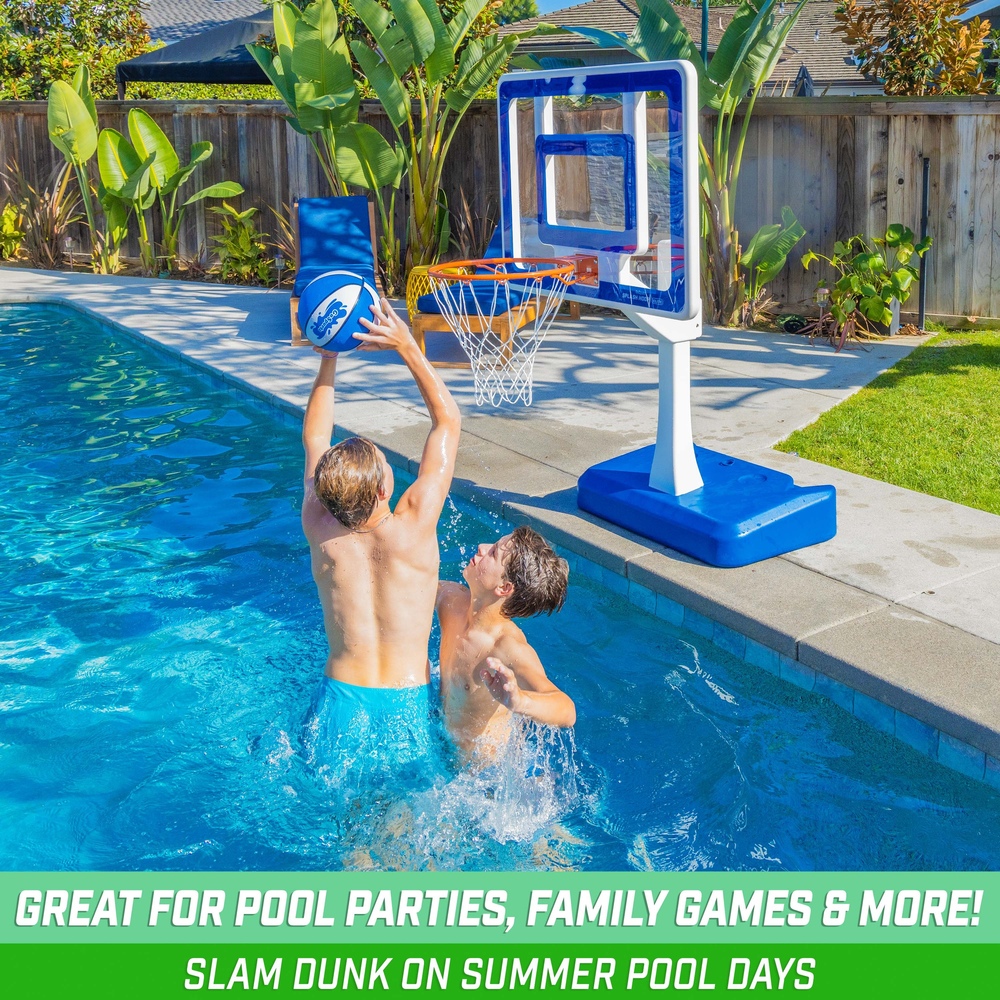 GoSports - Splash Hoop ELITE Pool Basketball - Blue