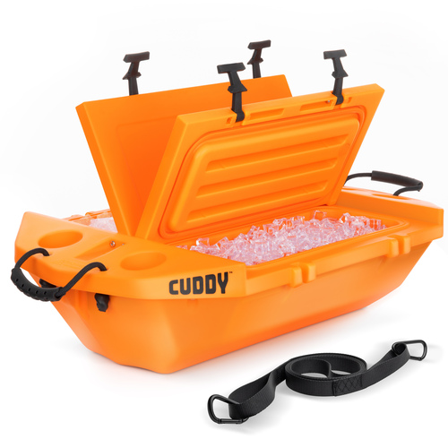 GoSports - Cuddy Floating Cooler and Dry Storage 40QT - Orange