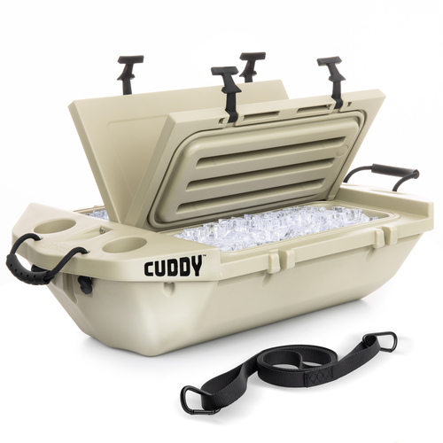 GoSports - Cuddy Floating Cooler and Dry Storage 40QT - Tan