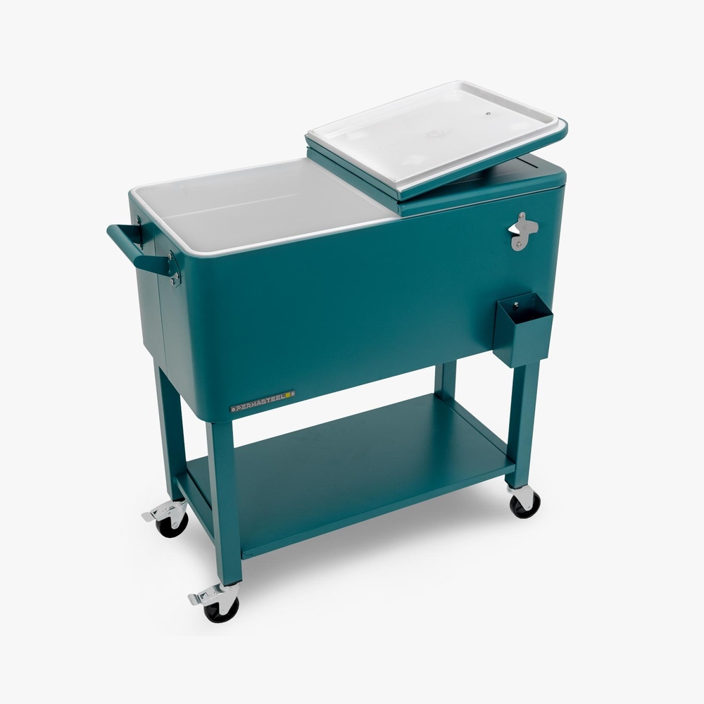 Permasteel - 80qt Patio Cooler W/removeable Basin - Teal