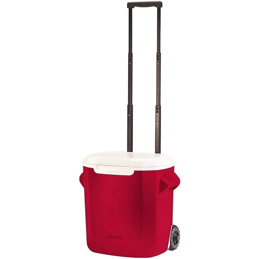 Coleman - 16 Qt Personal Cooler On Wheels - Red