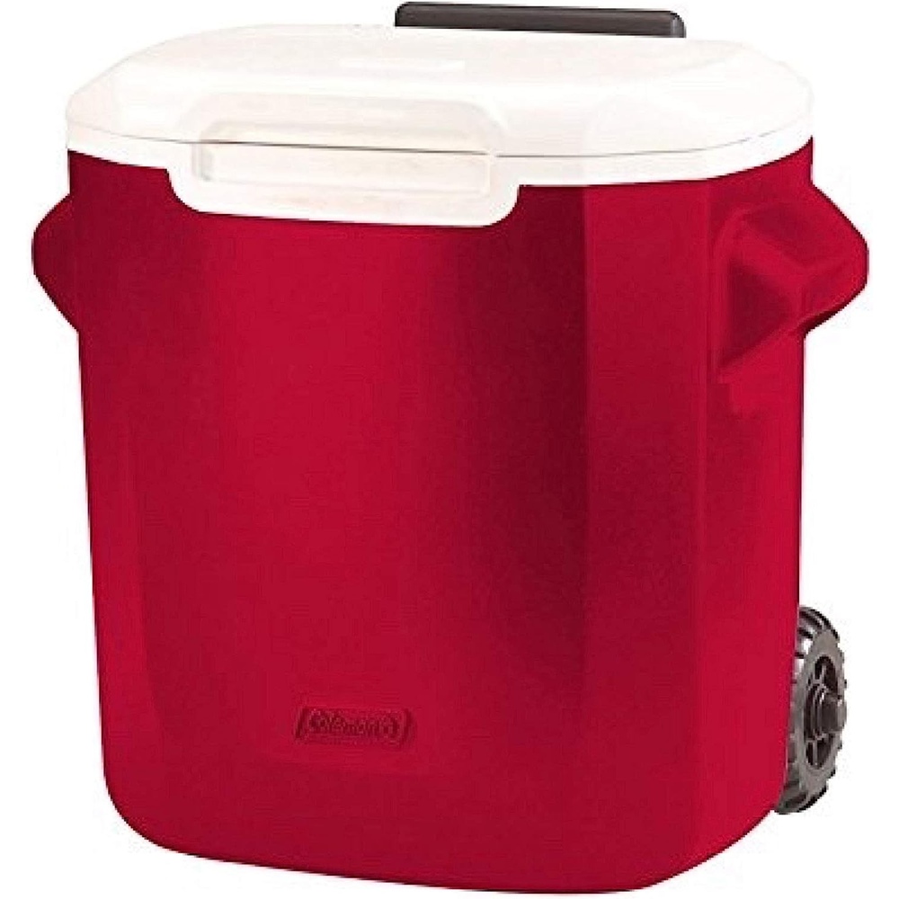 Coleman - 16 Qt Personal Cooler On Wheels - Red