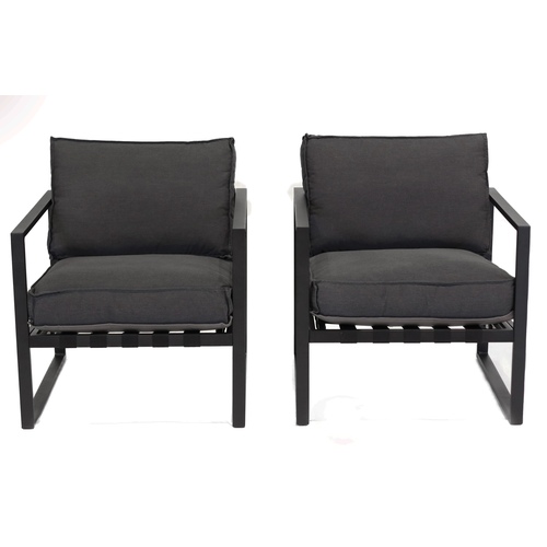 Outdoorz Essentials - Ral Chairs 2pcs Set - Charcoal