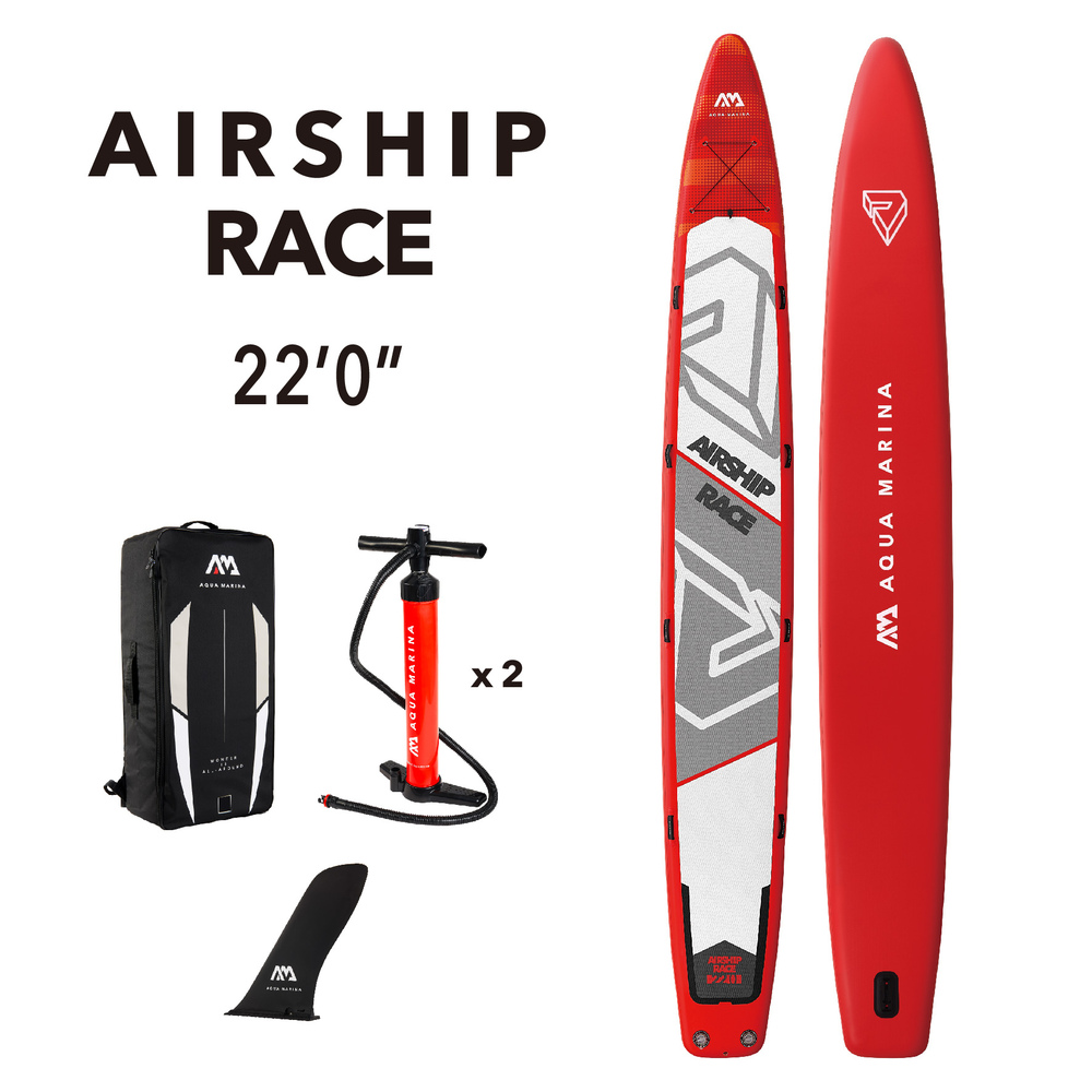 Aqua Marina - Airship Race 22' Team Inflatable Stand Up Paddle Board (isup)