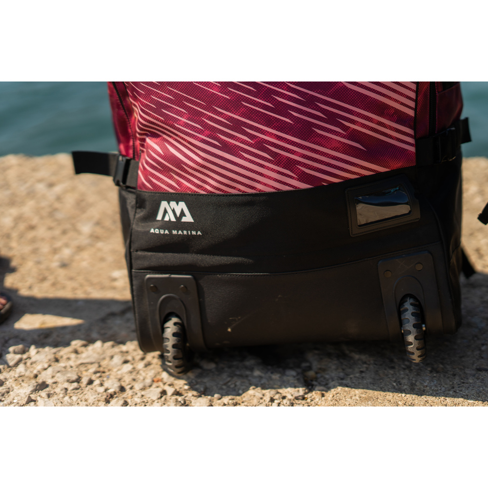 Aqua Marina - Premium Luggage Bag - (Raspberry) with rolling wheel 123L