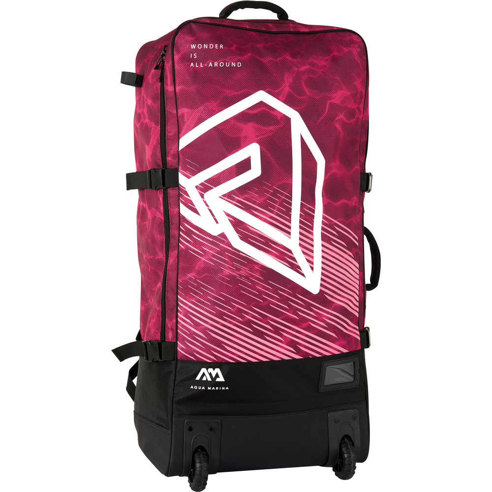 Aqua Marina - Premium Luggage Bag - (Raspberry) with rolling wheel 123L