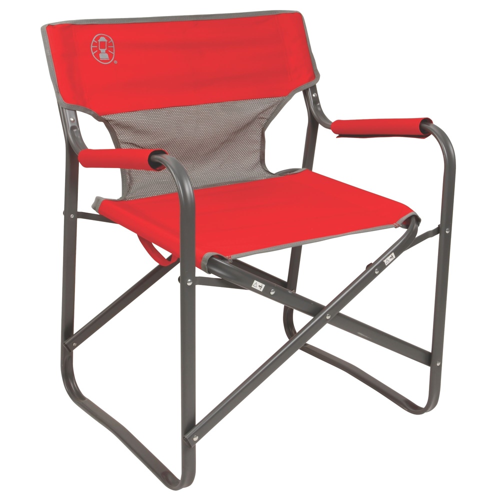 Coleman - Outpost™ Breeze Steel Deck Chair - Red