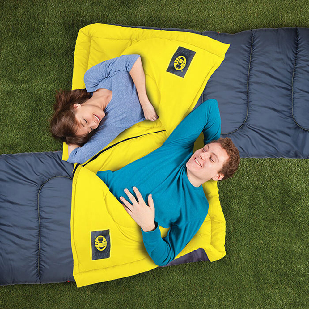 Coleman - Palmetto™ Regular Warm Weather Sleeping Bag -  Blue/Yellow