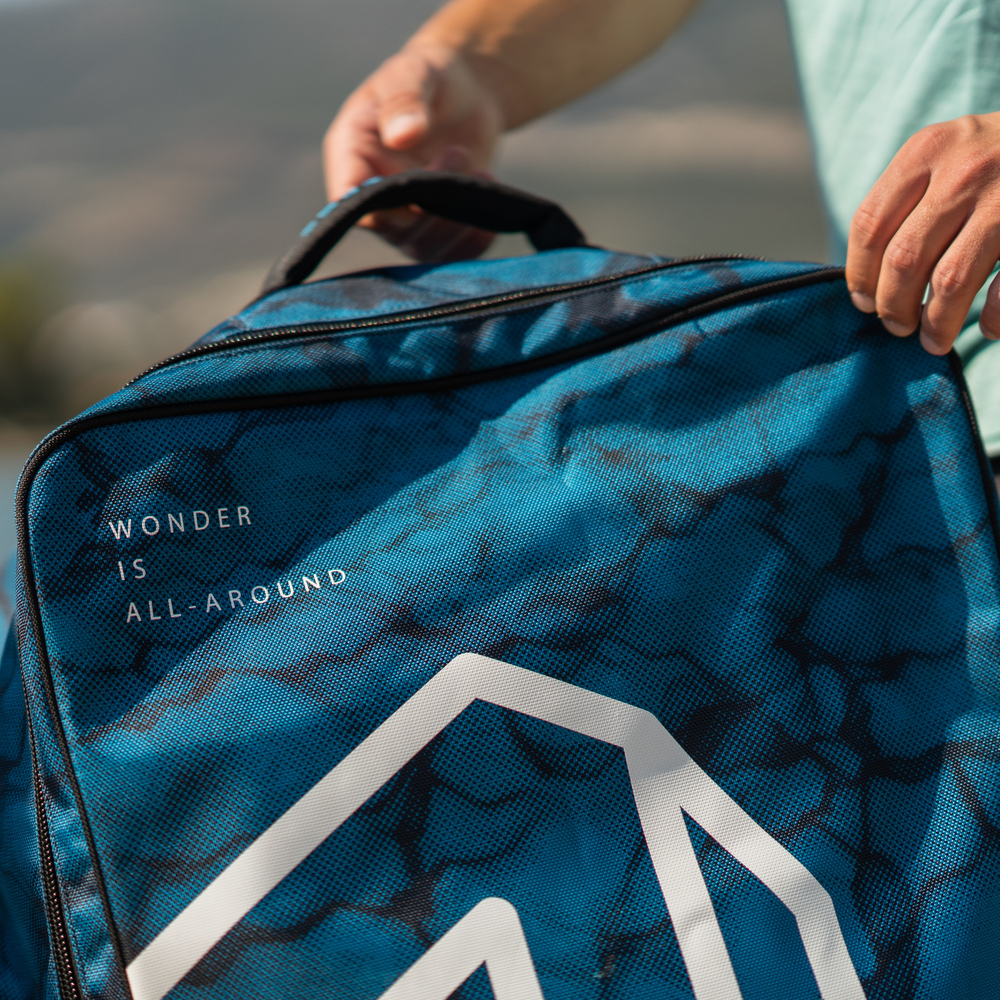 Aqua Marina - Premium Luggage Bag - (blueberry) With Rolling Wheel 132l