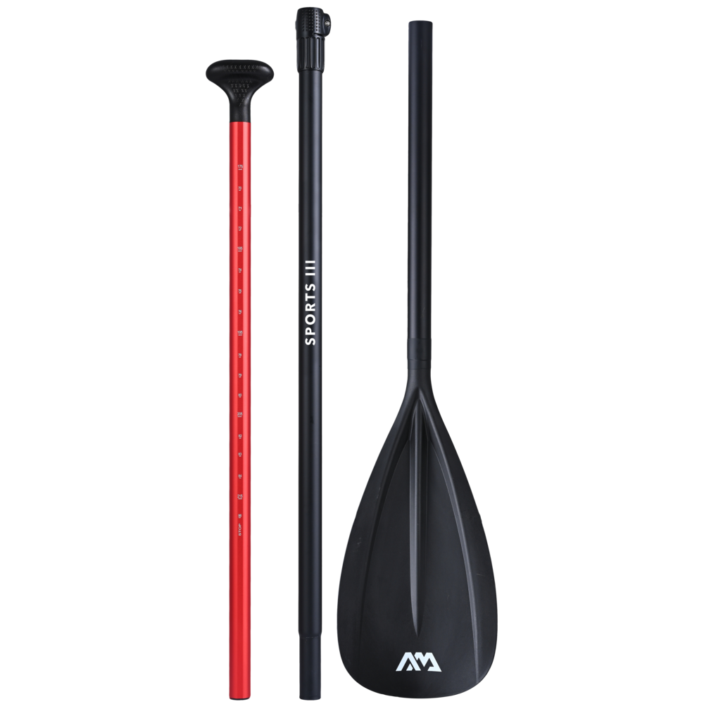 Aqua Marina - 2023 Sports Iii Adjustable Aluminum Isup Paddle (3pcs)