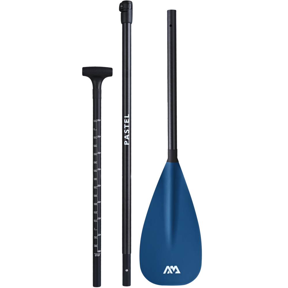 Aqua Marina - 2023 Pastel (navy) Adjustable Fiberglass/carbon Isup Paddle (3 Pcs)