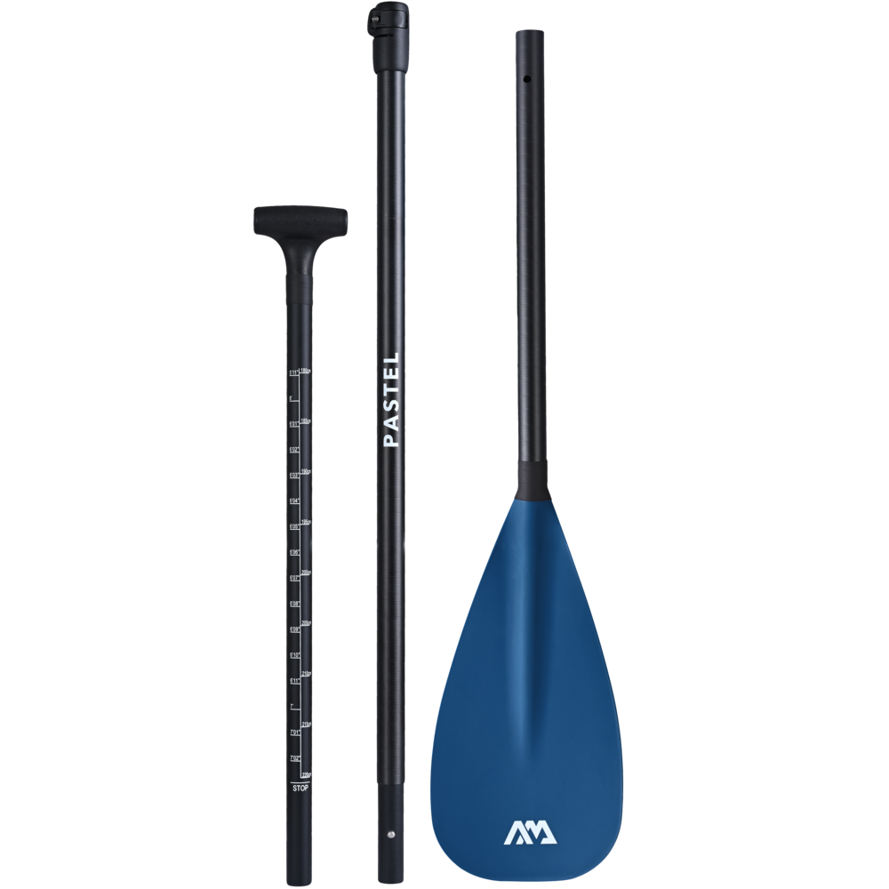 Aqua Marina - 2023 PASTEL (Navy) Adjustable Fiberglass/Carbon iSUP Paddle (3 PCS)