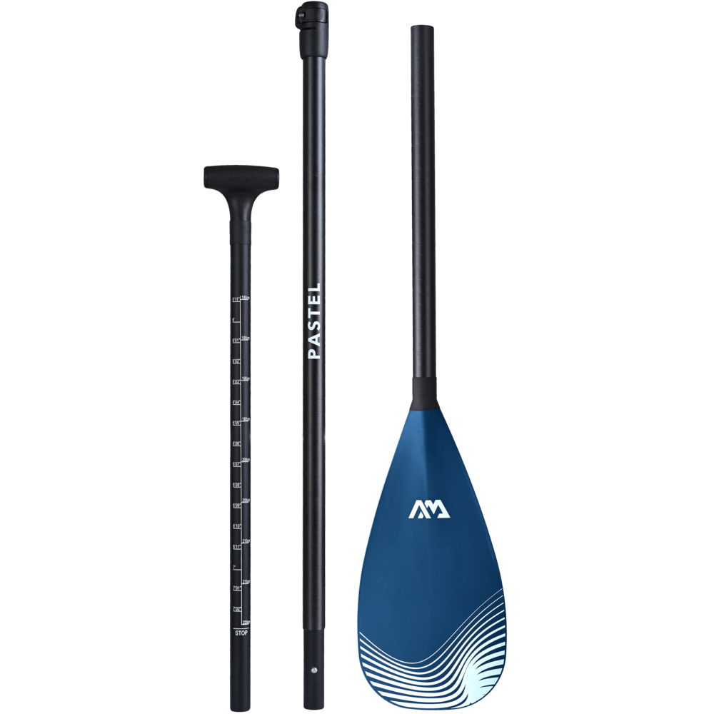 Aqua Marina - 2023 PASTEL (Navy) Adjustable Fiberglass/Carbon iSUP Paddle (3 PCS)