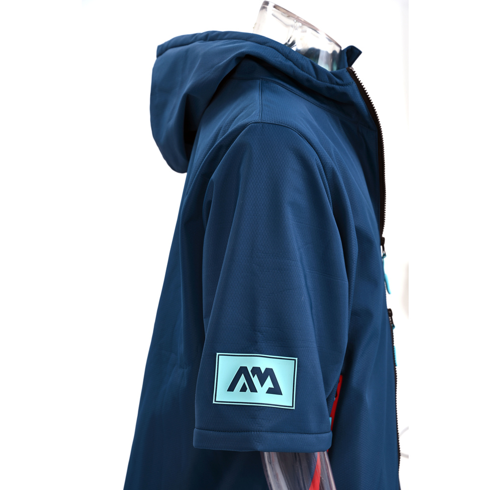 Aqua Marina - Water-repellent Thermal Poncho (navy) - Medium