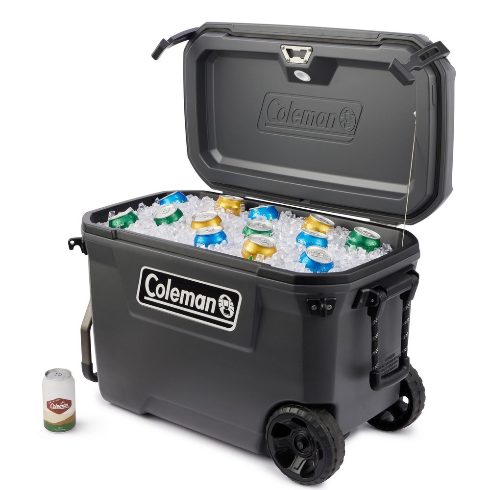 Coleman - 65 Qt Convoy Wheeled Cooler - Dark Storm