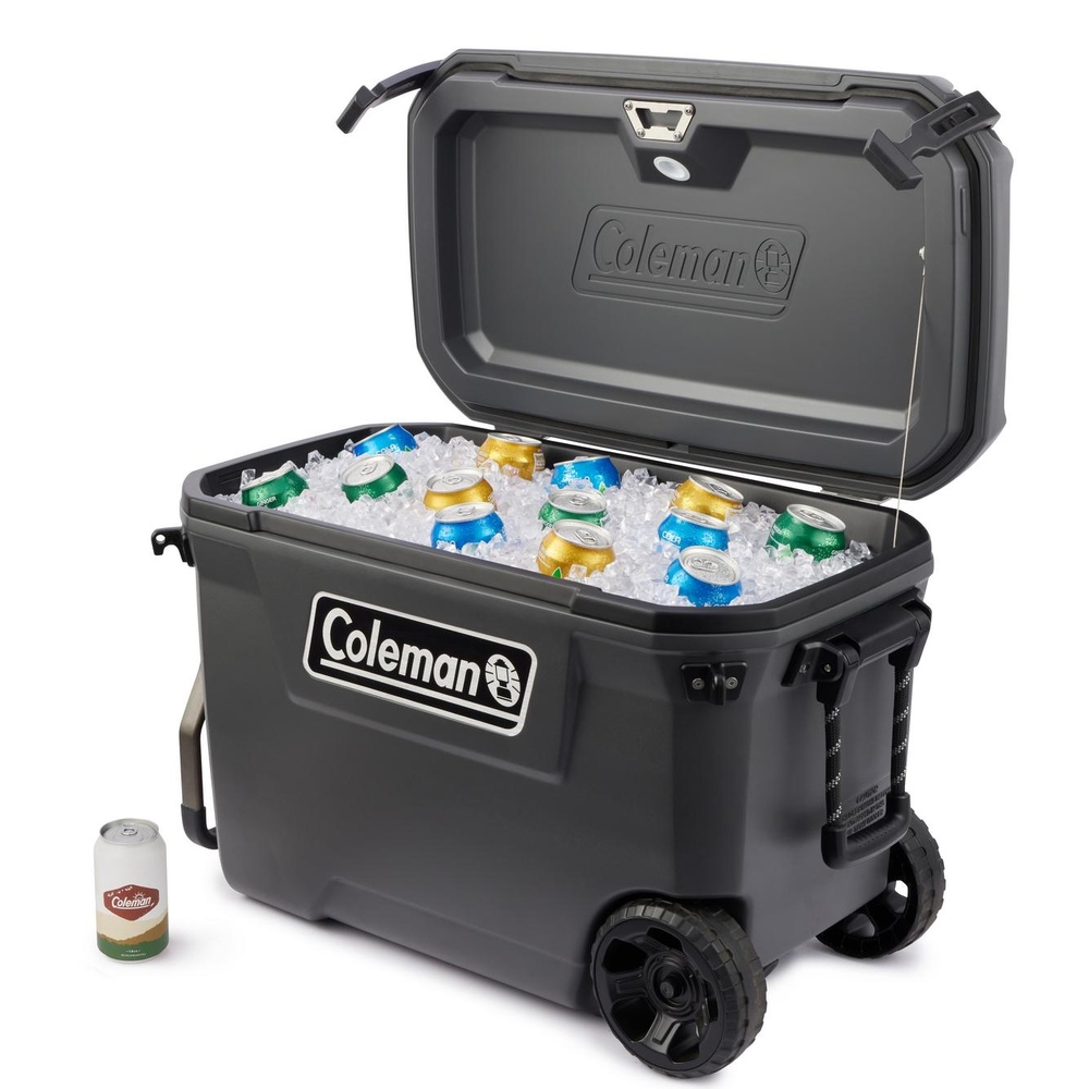 Coleman - 65 Qt Convoy Wheeled Cooler - Dark Stone