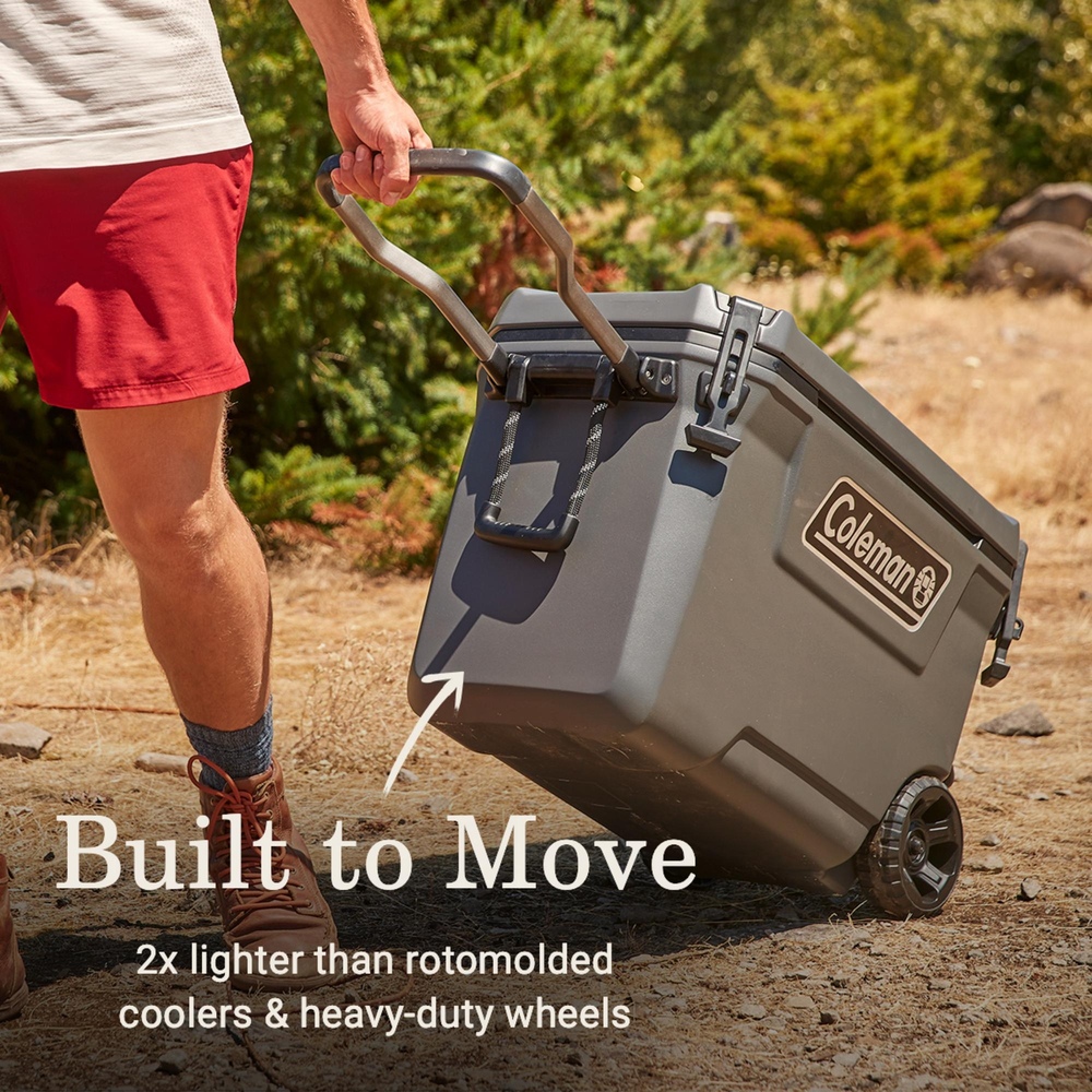 Coleman - 65 Qt Convoy Wheeled Cooler - Dark Storm