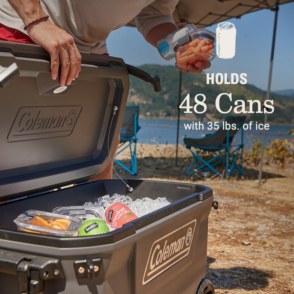 Coleman - 65 Qt Convoy Wheeled Cooler - Dark Storm