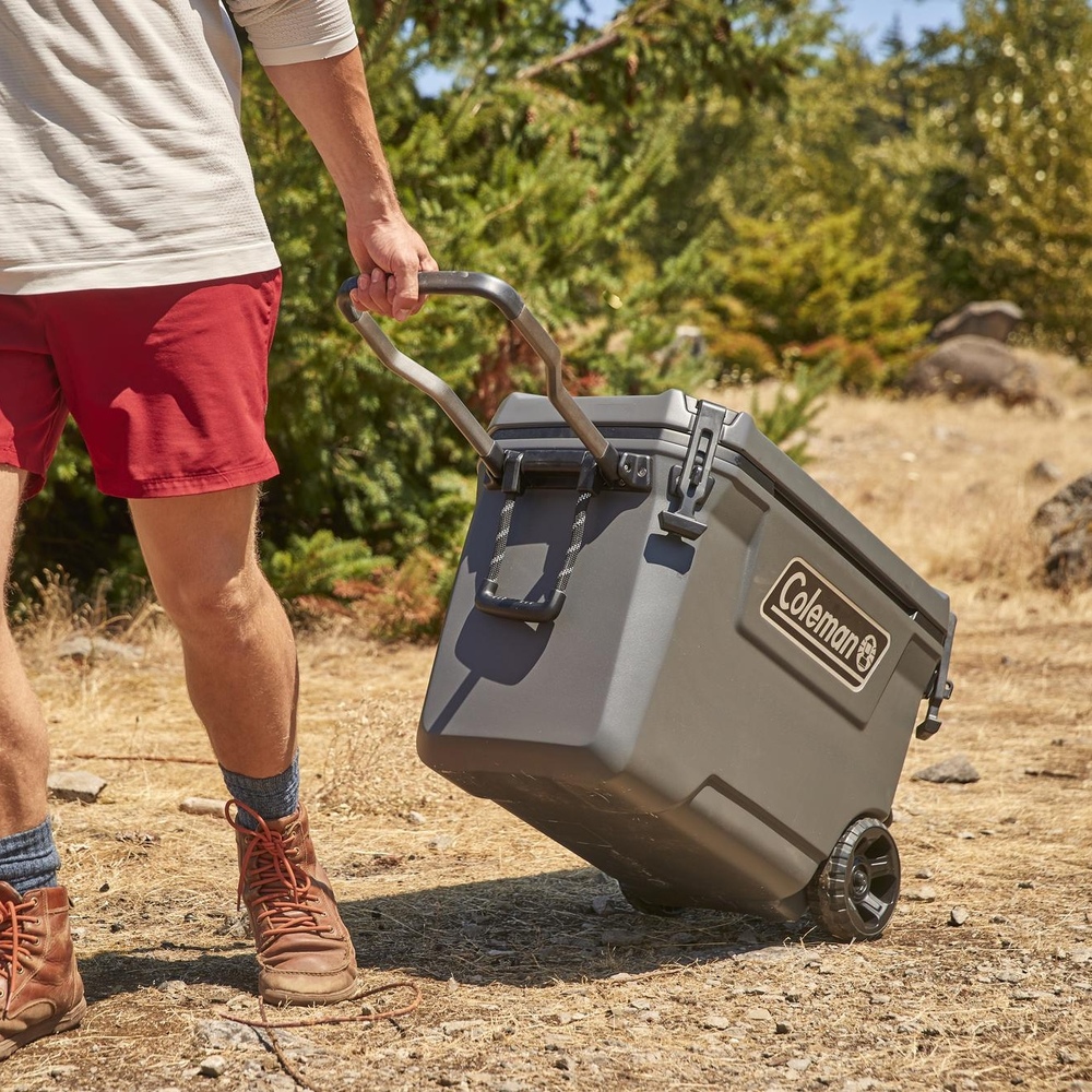 Coleman - 65 Qt Convoy Wheeled Cooler - Dark Stone