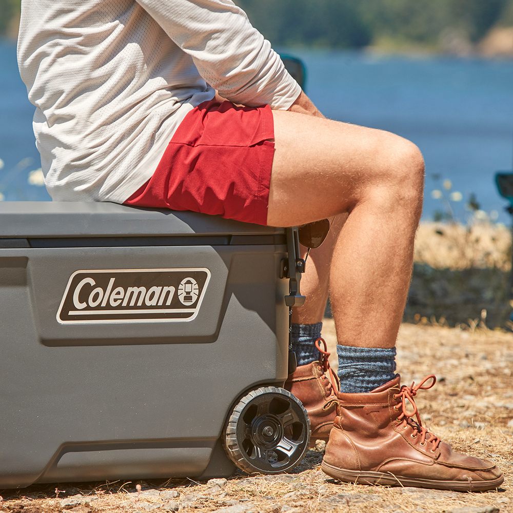 Coleman - 65 Qt Convoy Wheeled Cooler - Dark Stone