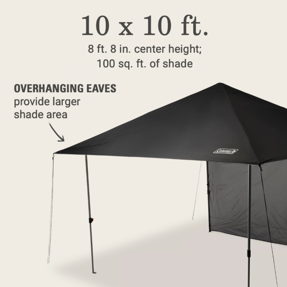 Coleman - Oasis Lite Canopy 10x10 W/sunwall - Black