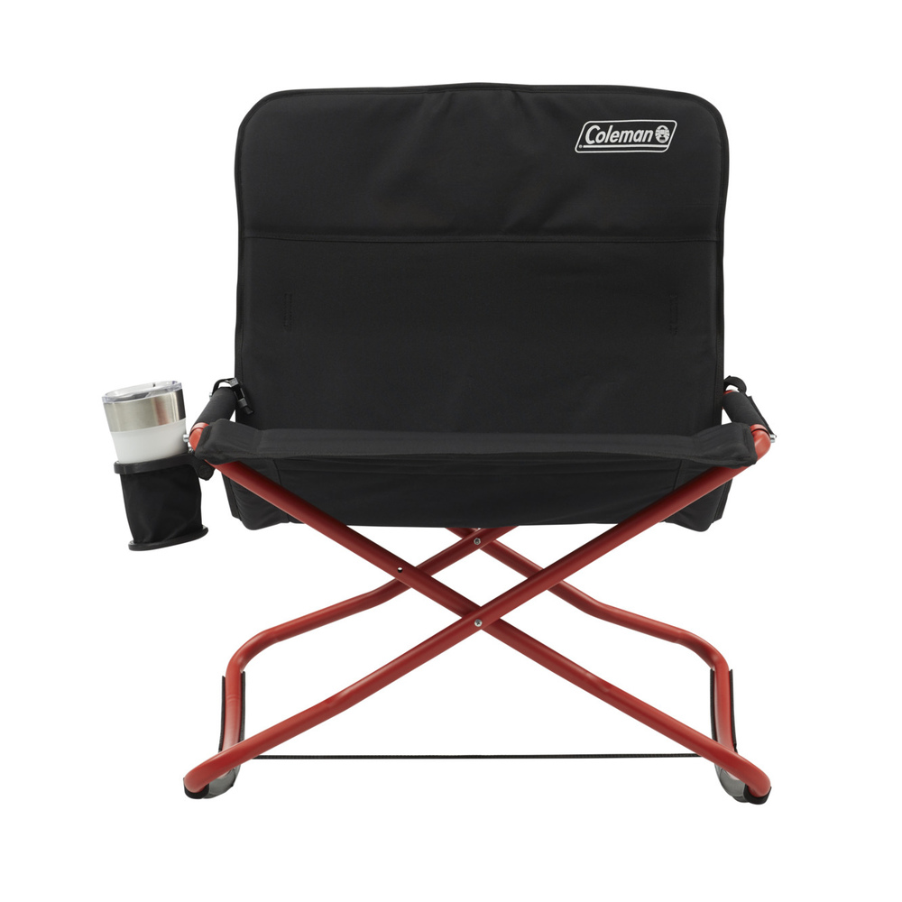 Coleman - Cross Rocker Chair - Black/Red