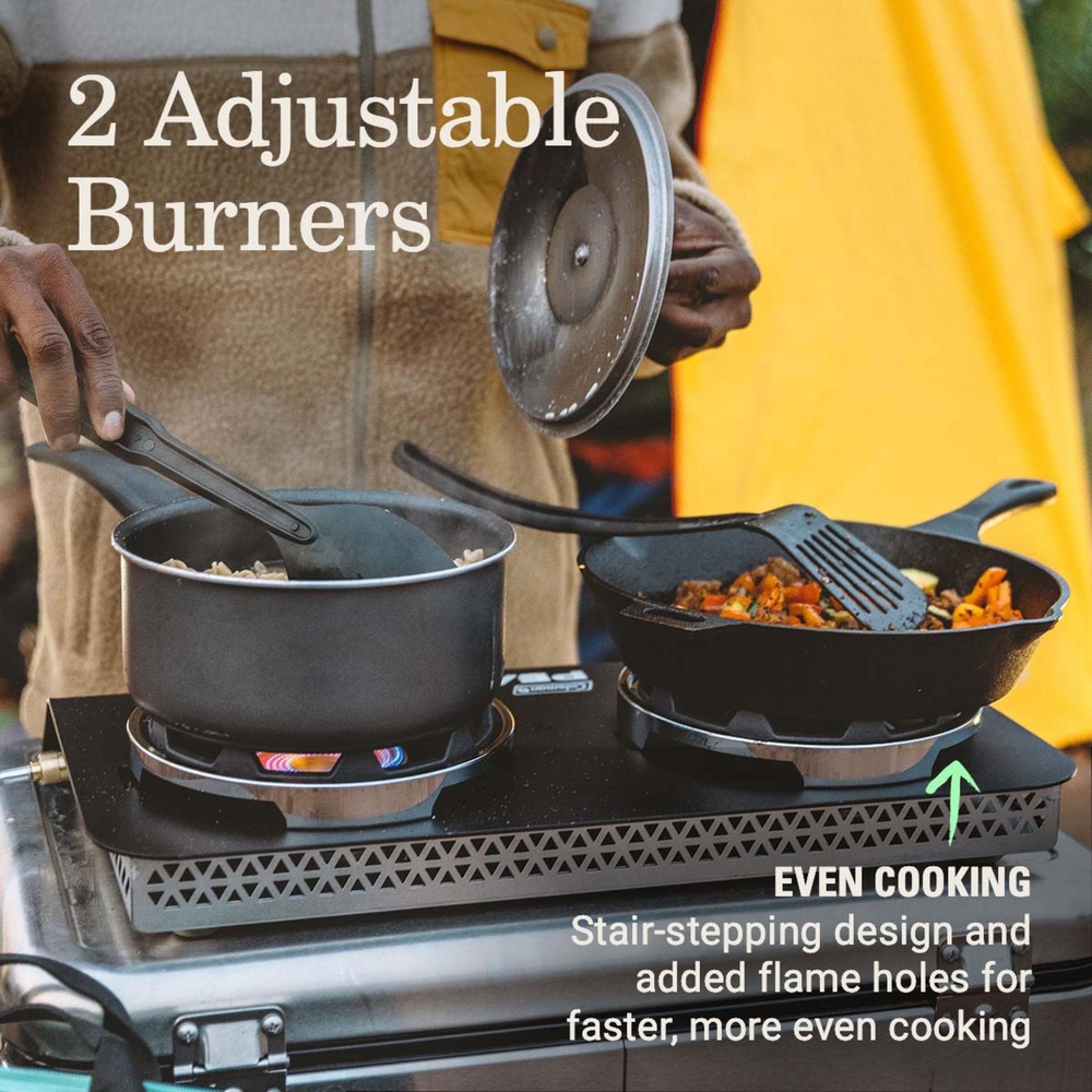 Coleman - Propane Stove 2-burner Peak 1 W/case - Black