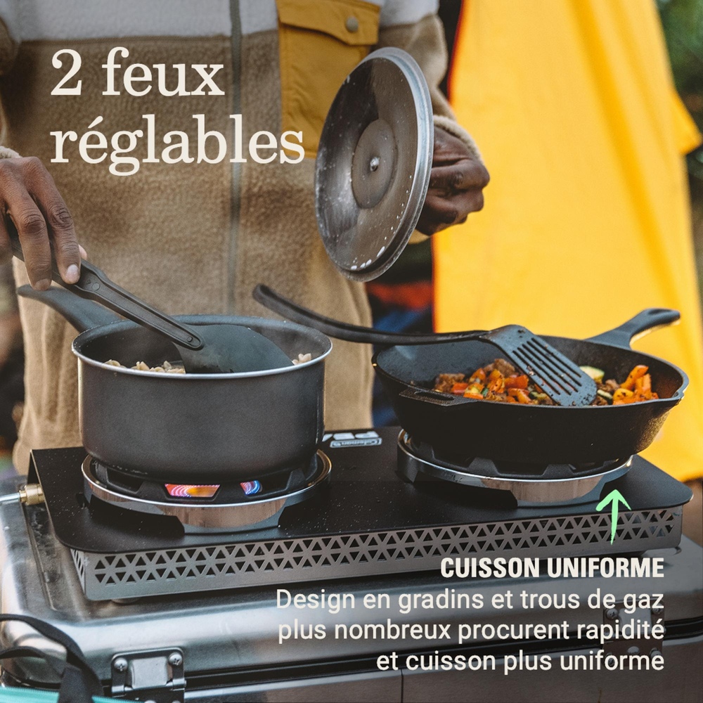 Coleman - Propane Stove 2-burner Peak 1 W/case - Black