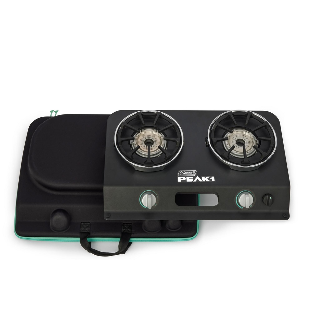 Coleman - Propane Stove 2-burner Peak 1 W/case - Black