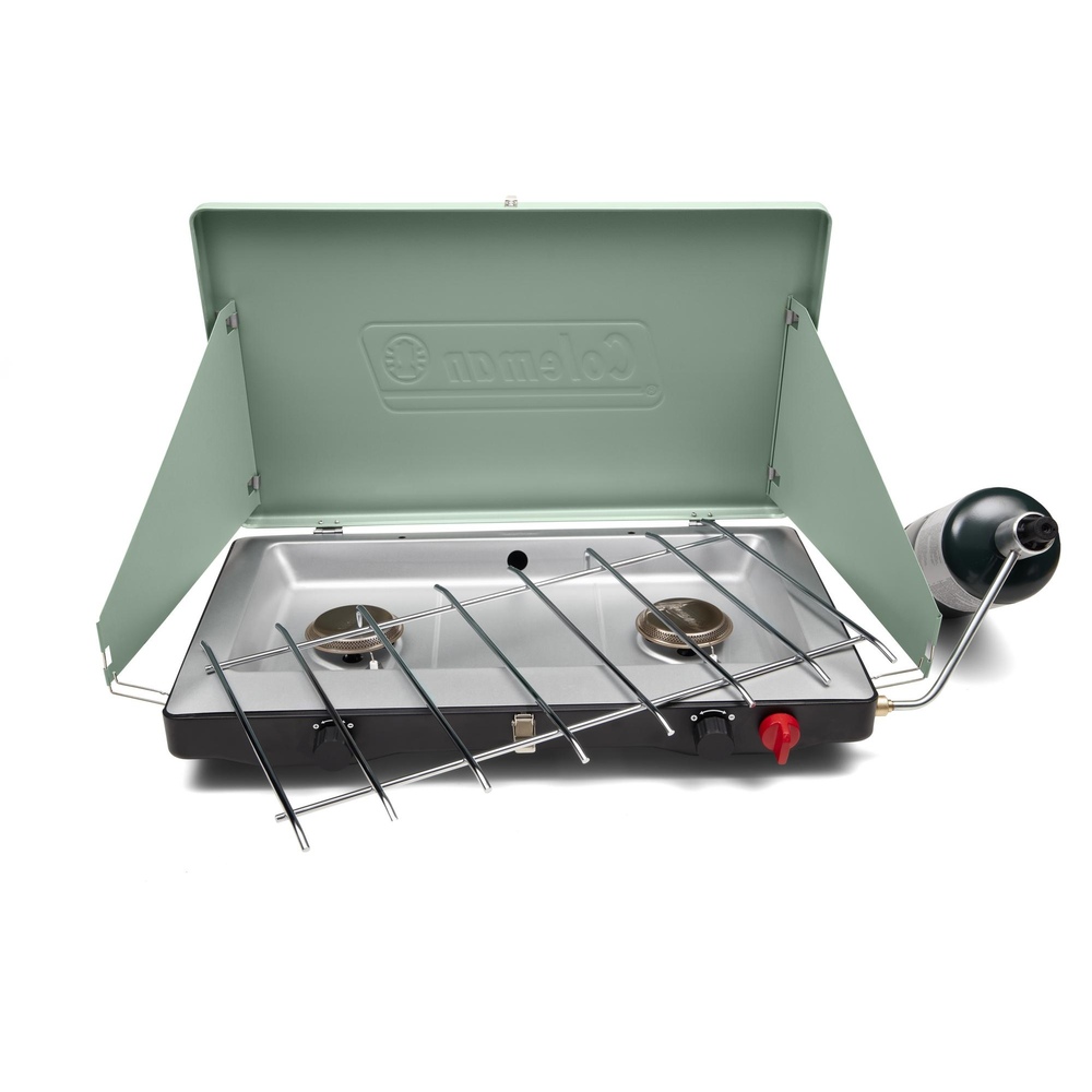 Coleman - Cascade™ Classic 2-Burner Propane Stove - Moss Green