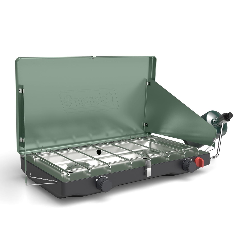 Coleman - Cascade™ Classic 2-Burner Propane Stove - Moss Green