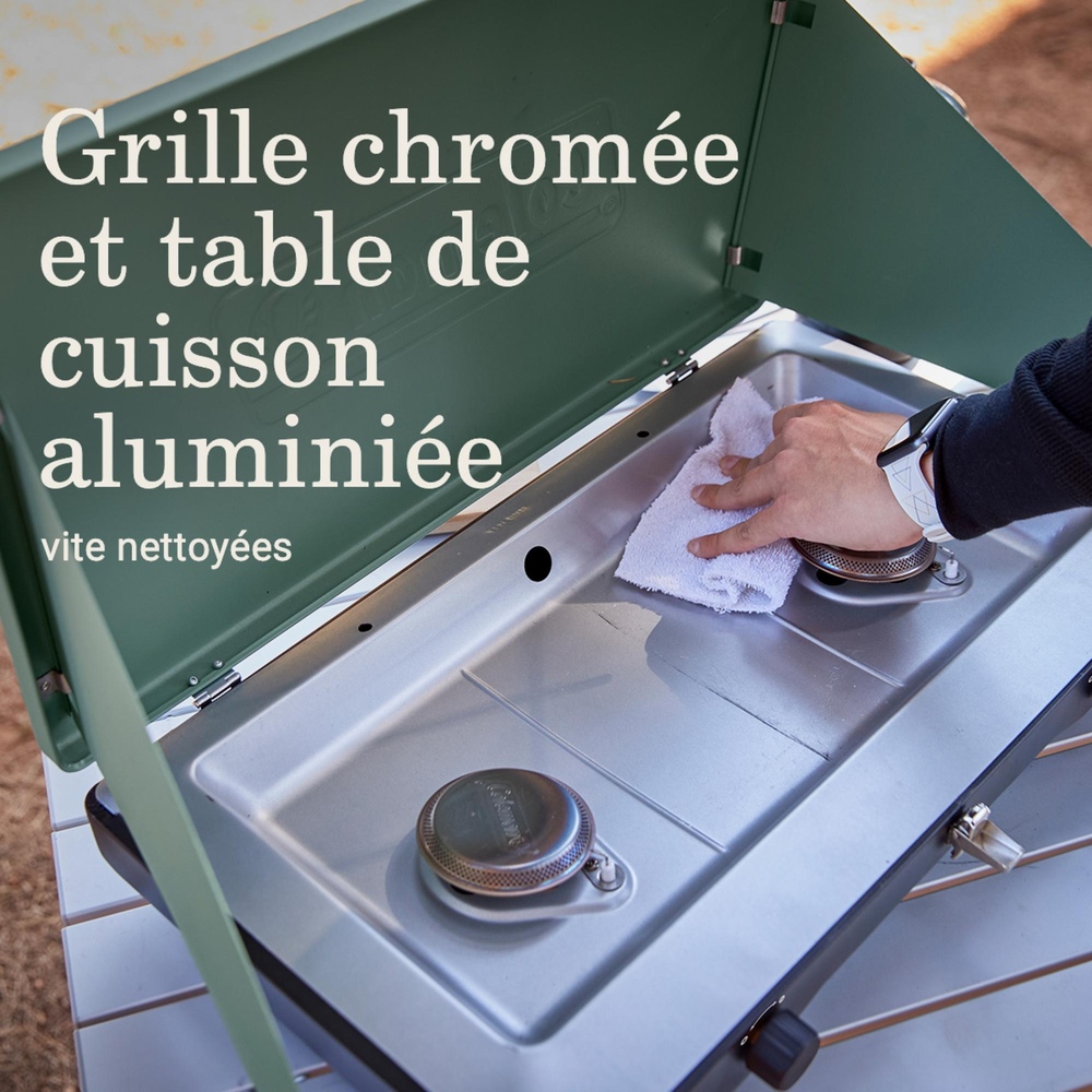 Coleman - Cascade™ Classic 2-burner Propane Stove - Moss Green