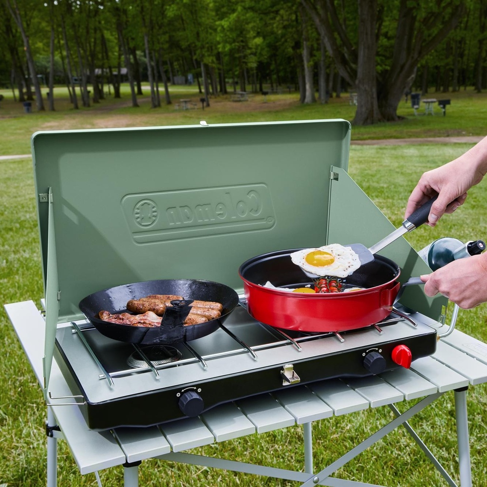 Coleman - Cascade™ Classic 2-burner Propane Stove - Moss Green
