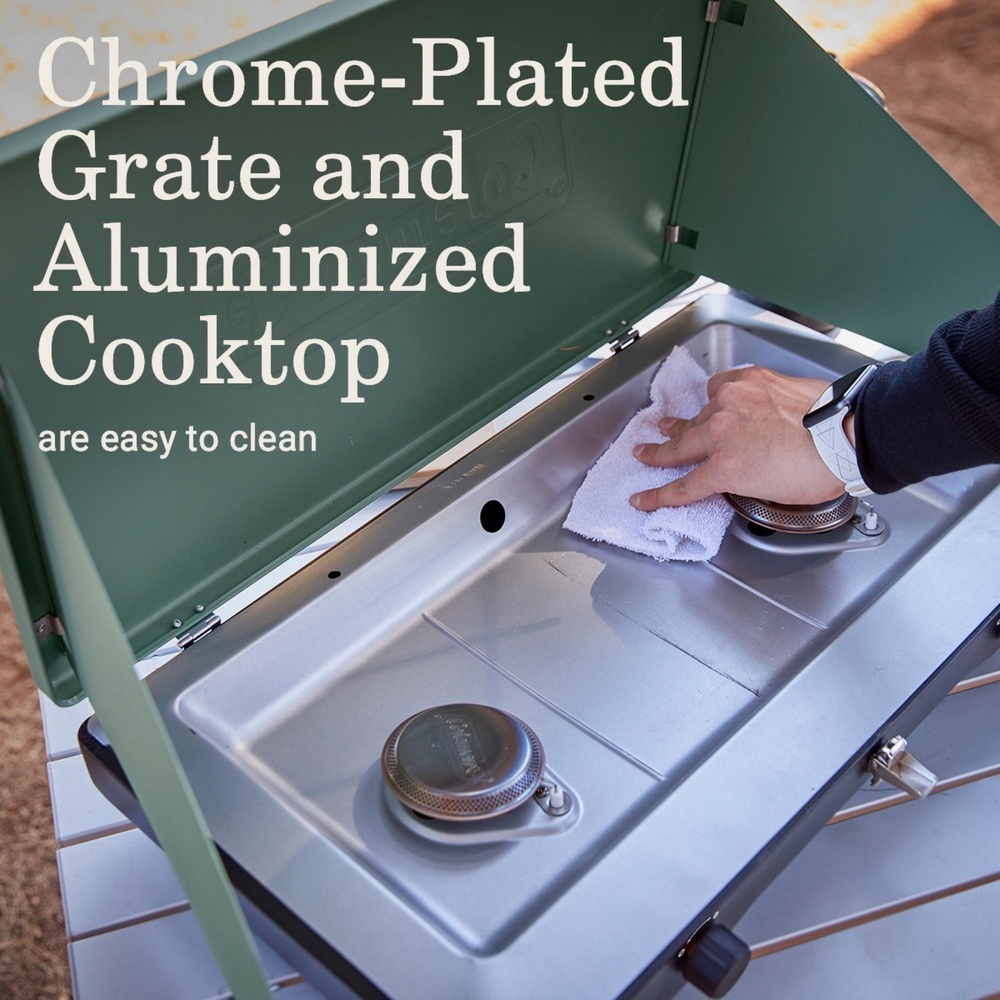 Coleman - Cascade™ Classic 2-burner Propane Stove - Moss Green