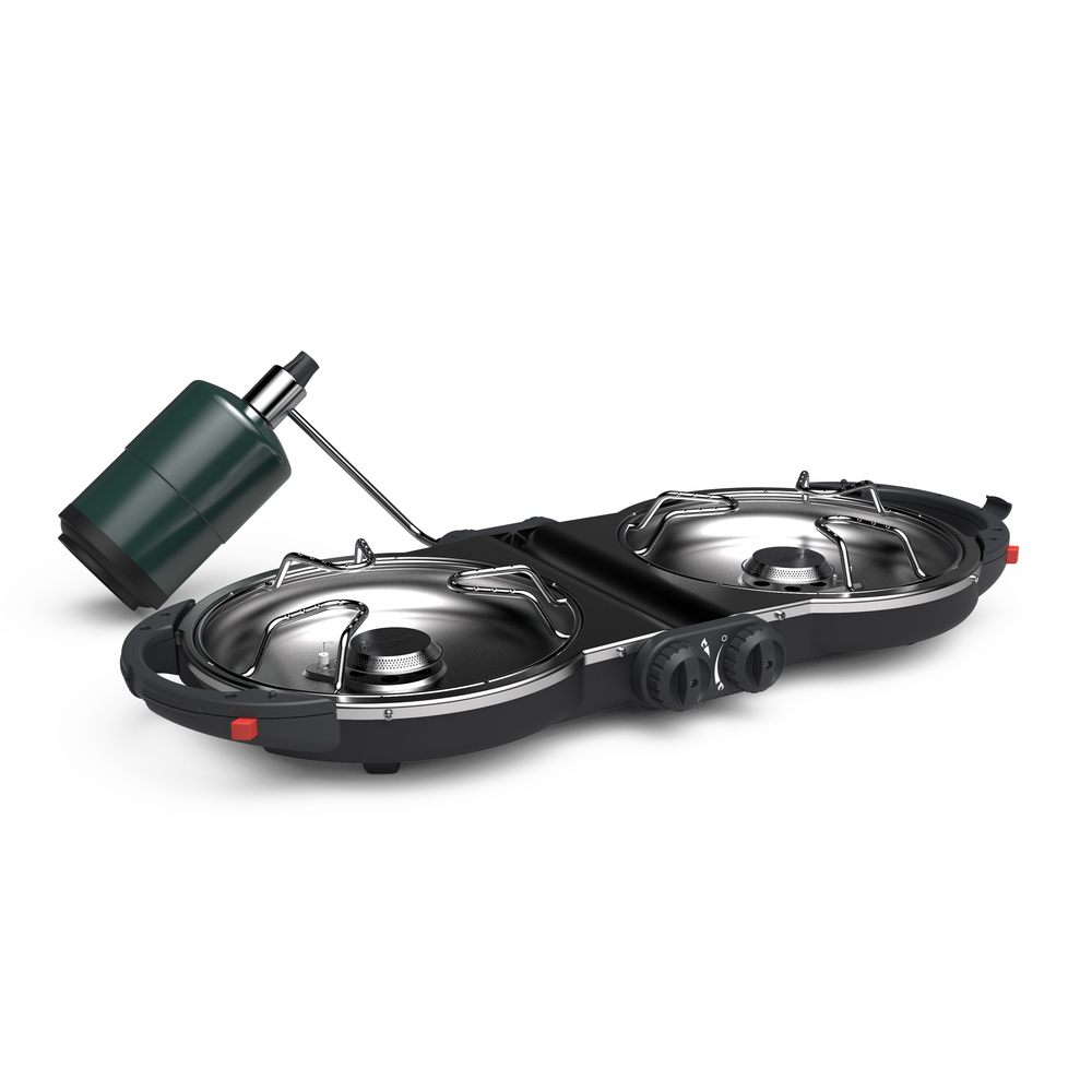Coleman - Perfect Flow™ Fold N Go™ 2-burner Propane Stove, Instastart™ - Black