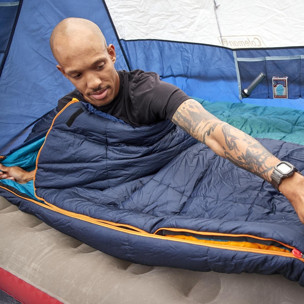 Coleman - Big Bay Sleeping Bag -6c Contour Big & Tall - Blue
