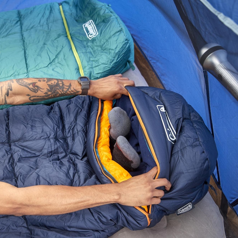 Coleman - Big Bay Sleeping Bag -6c Contour Big & Tall - Blue
