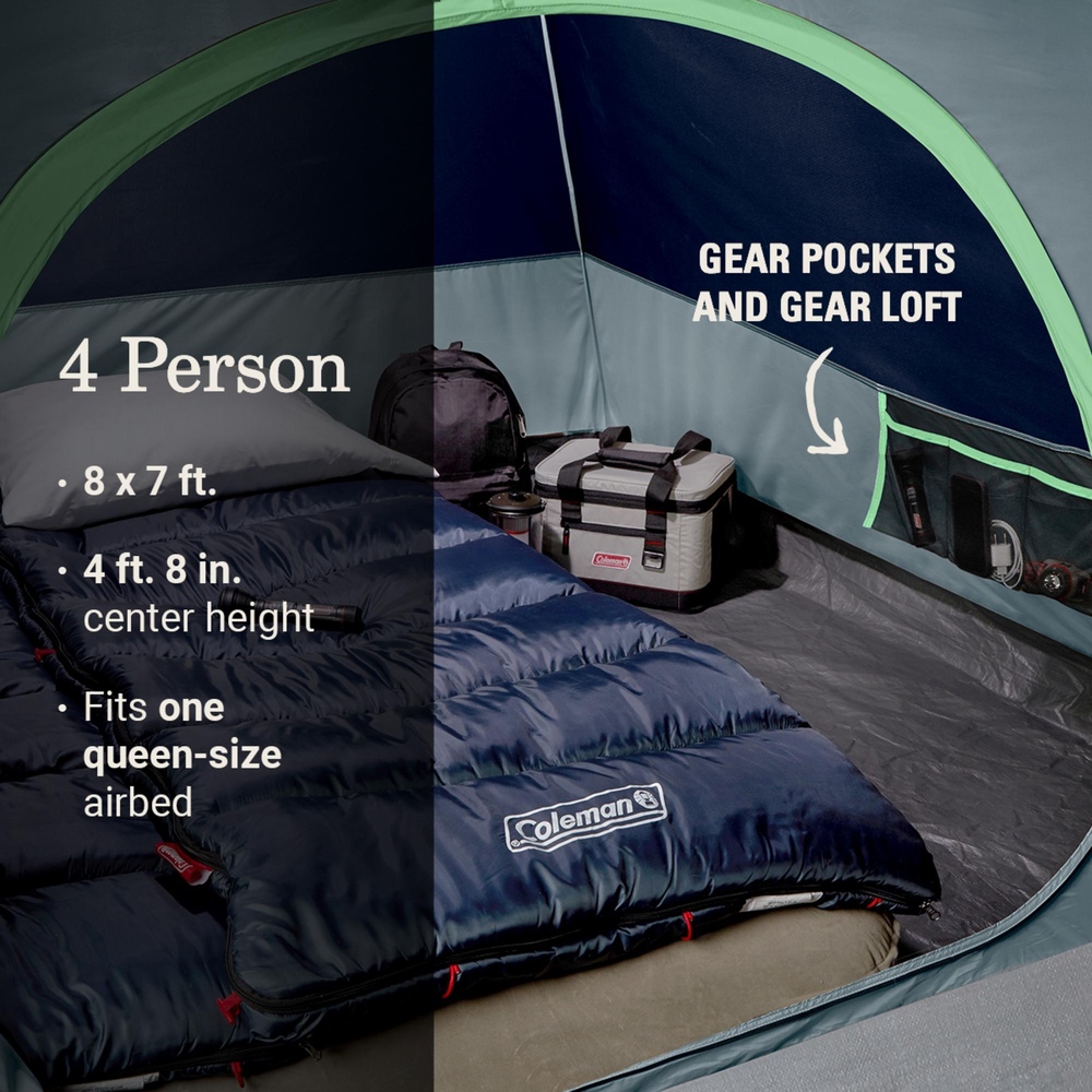 Coleman - 4-person Skydome Lighted Tent