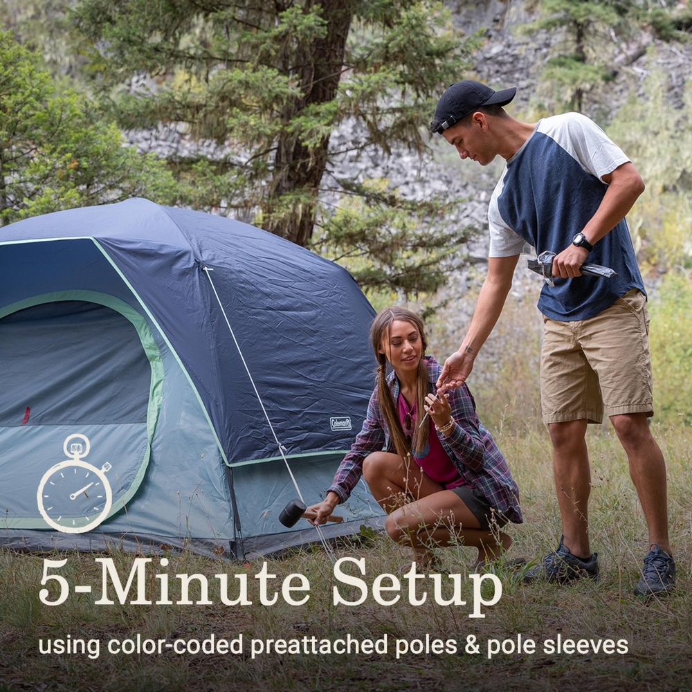 Coleman - 4-person Skydome Lighted Tent