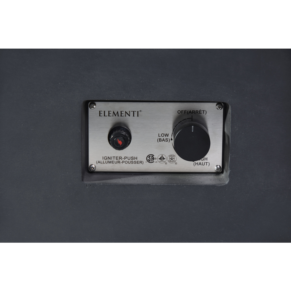 Elementi - Granville Fire Table - Dark Gray - Ng