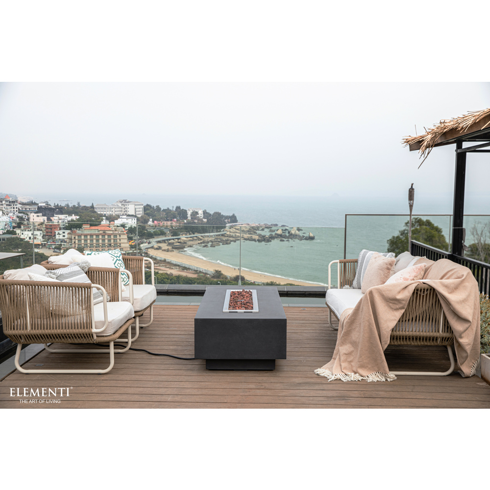 Elementi - Granville Fire Table - Dark Gray - Ng
