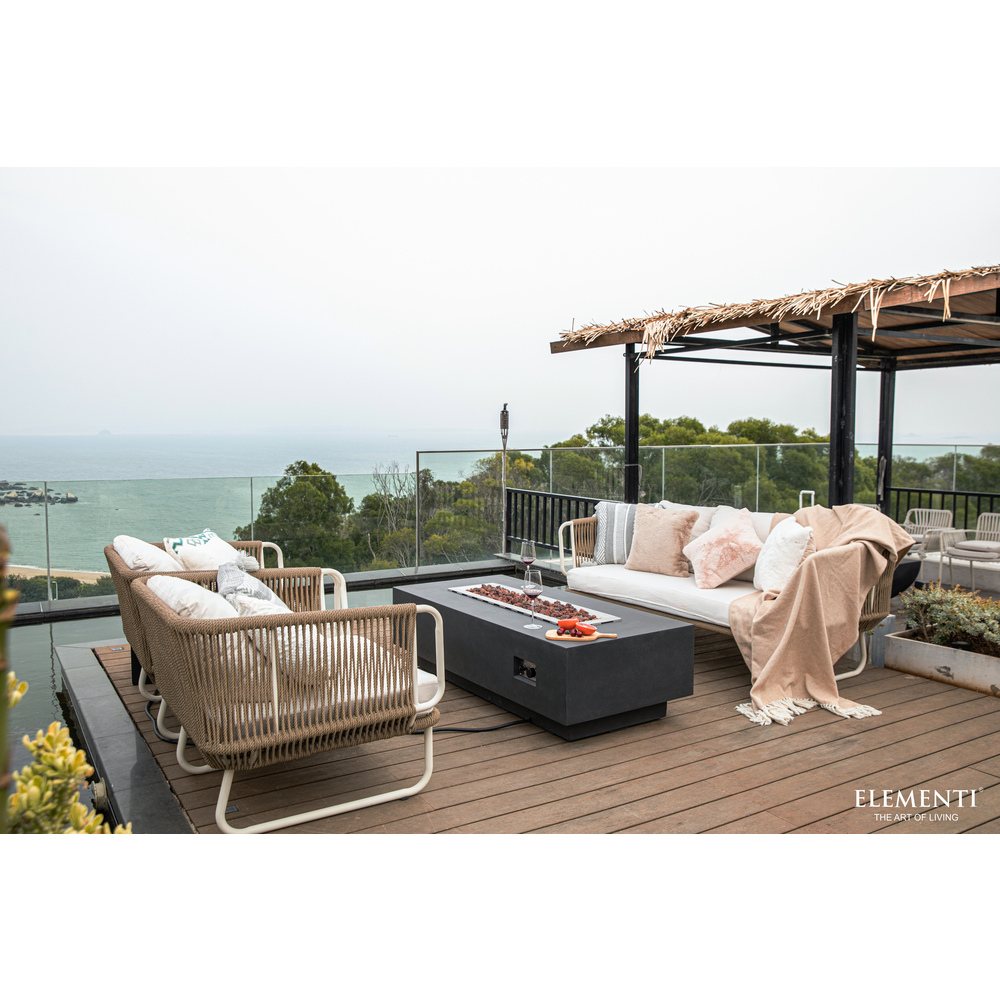 Elementi - Granville Fire Table - Dark Gray - Ng