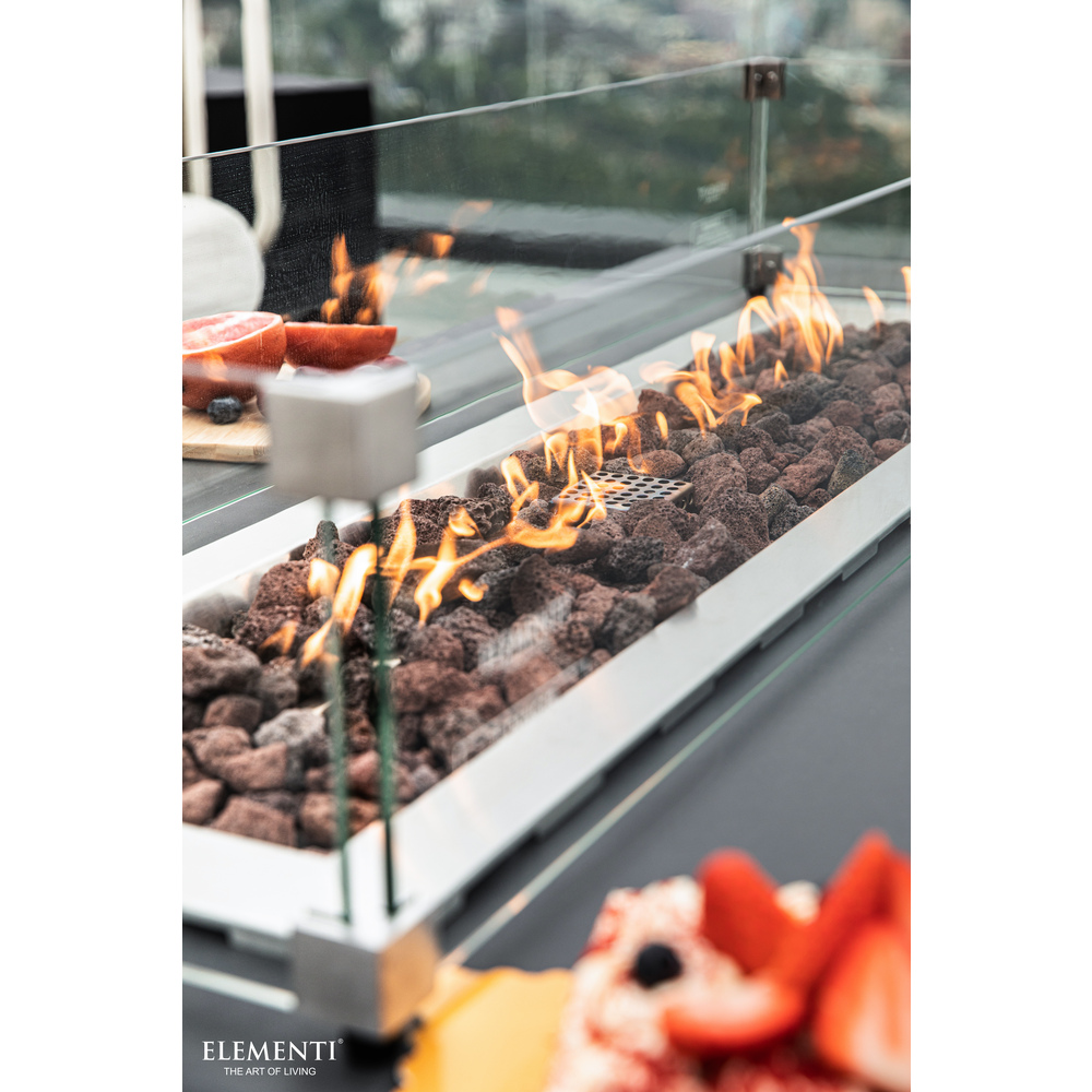 Elementi - Granville Fire Table - Dark Gray - Ng