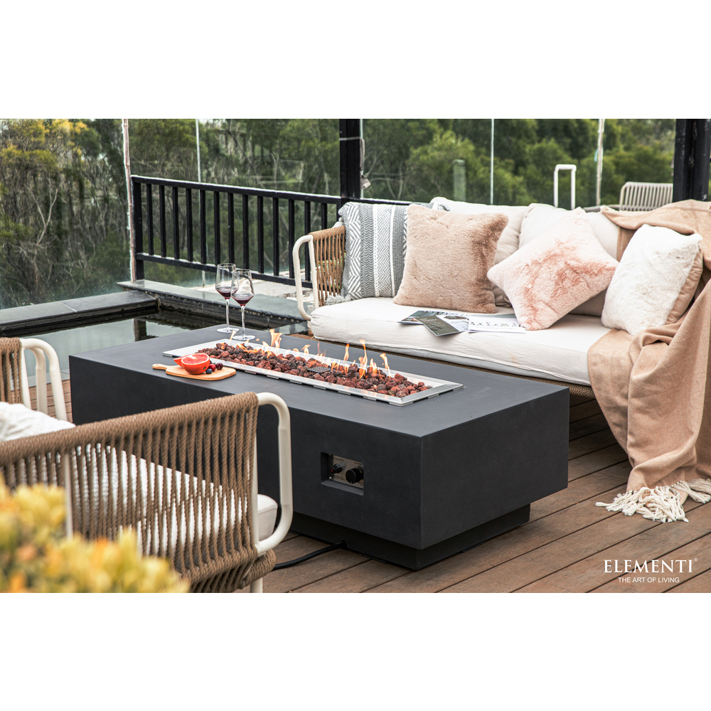 Elementi - Granville Fire Table - Dark Gray - Ng