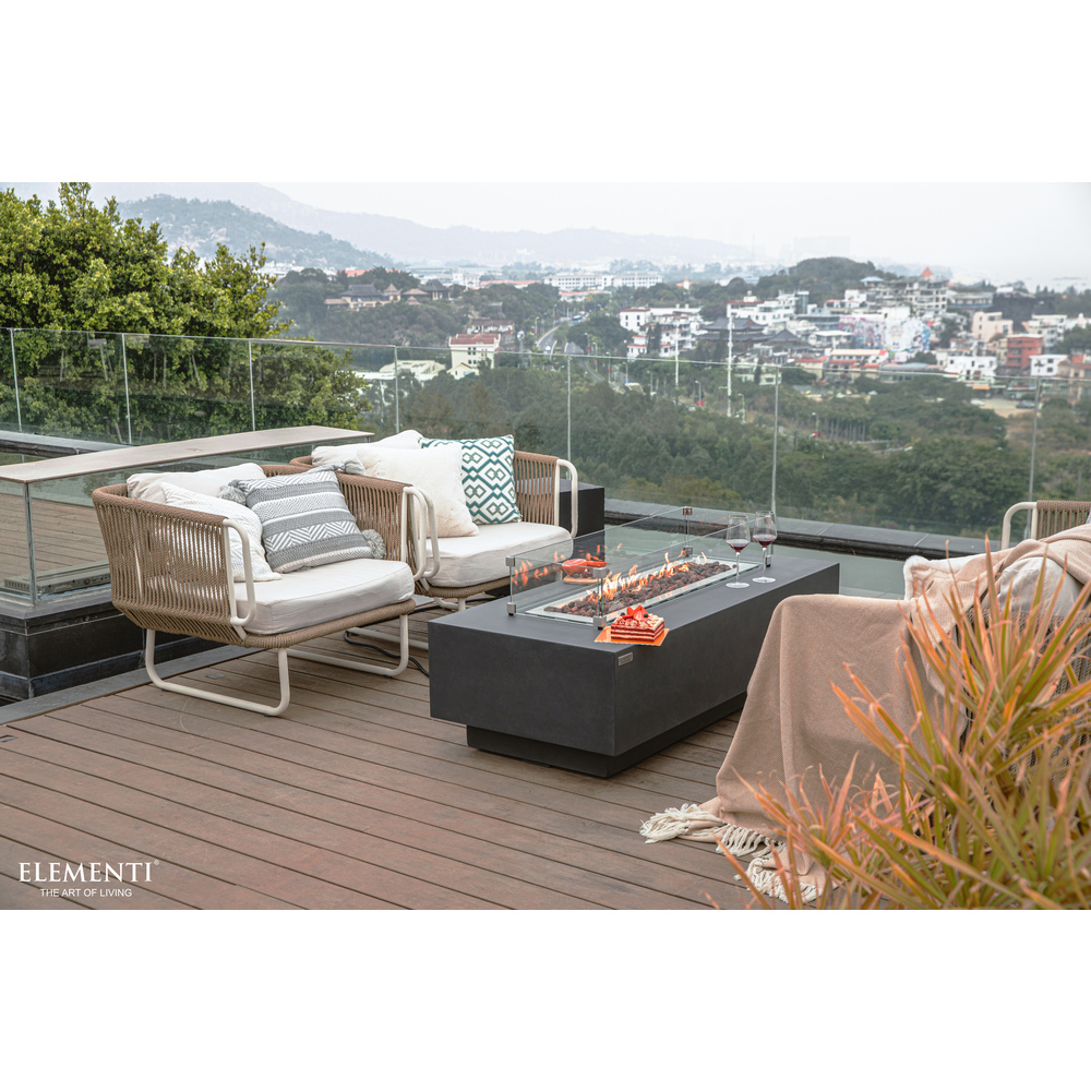 Elementi - Granville Fire Table - Dark Gray - Ng