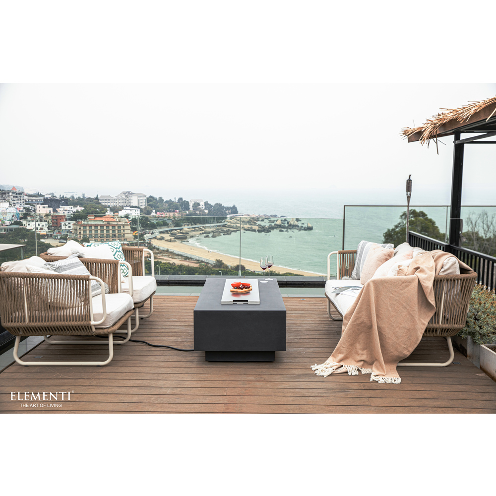 Elementi - Granville Fire Table - Dark Gray - Ng